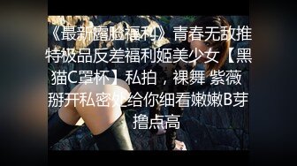 《最新露脸福利》青春无敌推特极品反差福利姬美少女【黑猫C罩杯】私拍，裸舞 紫薇 掰开私密处给你细看嫩嫩B芽，撸点高