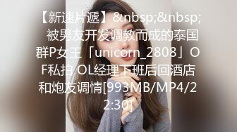 【新速片遞】&nbsp;&nbsp;✨被男友开发调教而成的泰国群P女王「unicorn_2808」OF私拍 OL经理下班后回酒店和炮友调情[993MB/MP4/22:30]