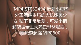 [MP4]STP32494 反差小母狗 外表清纯乖巧的大长腿美少女 私下非常反差，可爱小情趣装被金主大鸡巴爸爸爆插，视觉感超强 VIP0600