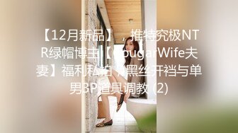 【12月新品】，推特究极NTR绿帽博主【CougarWife夫妻】福利私拍，黑丝开裆与单男3P道具调教 (2)